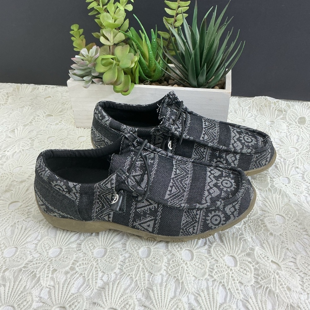 Roper Black and Gray Patterned Sneakers - Picture 2 of 7